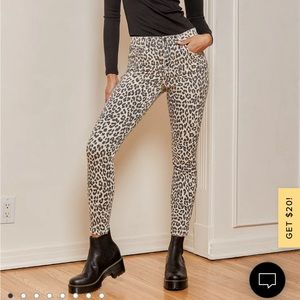 Pistola cheetah print sold out jeans